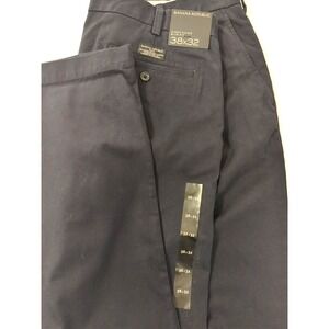 New Banana Republic Pants Men 38x32 Aiden Chino Slim Fit Navy Blue 100% Cotton